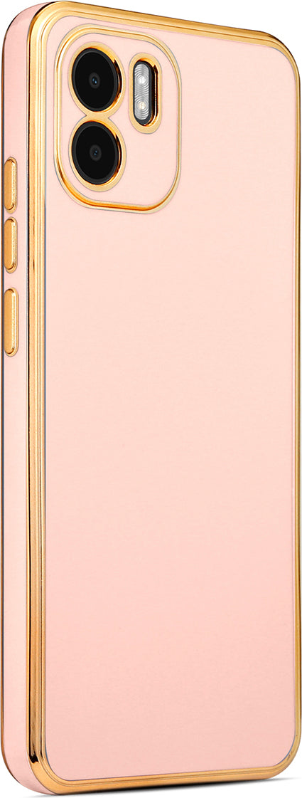 Xiaomi Redmi A1 Kılıf Mnc Bark Kapak-Rose Gold