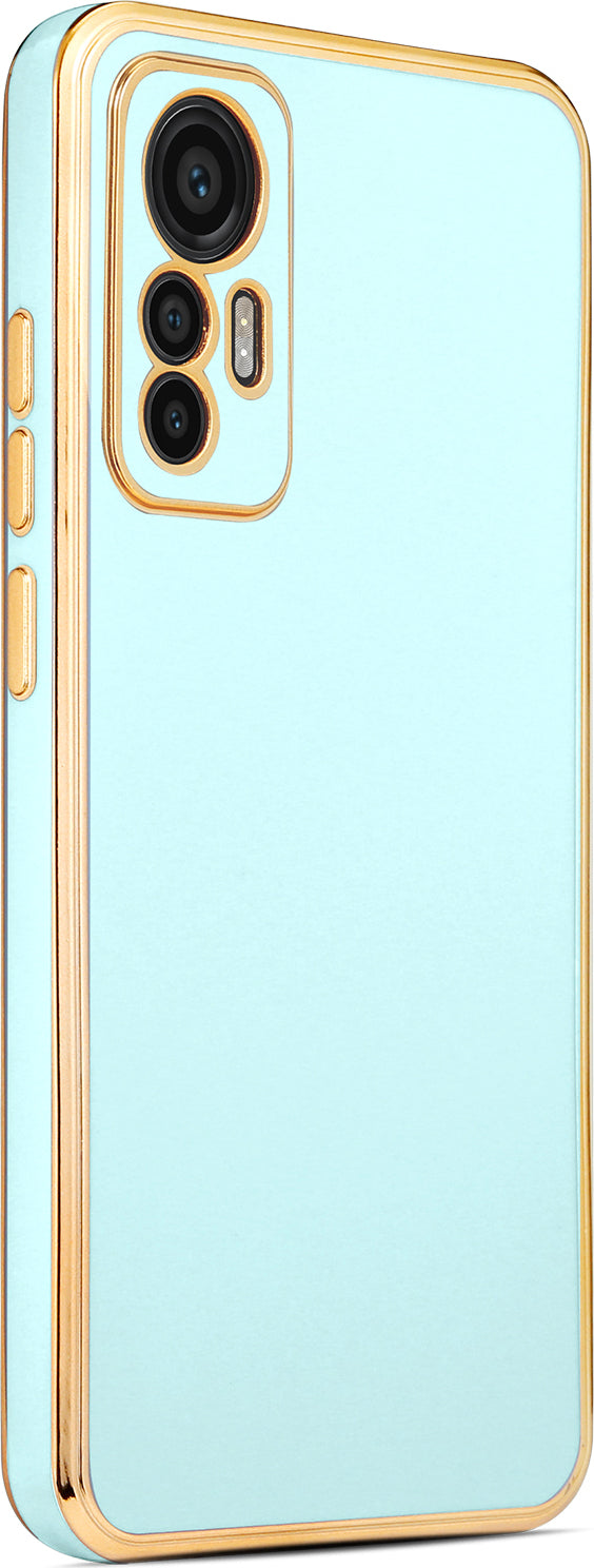 Xiaomi Xiaomi 12 Lite Kılıf Mnc Bark Kapak-Mavi Açık