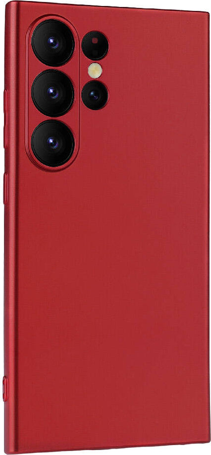 Galaxy S24 Ultra Kılıf Mnc Premier Silikon Kapak-Mürdüm
