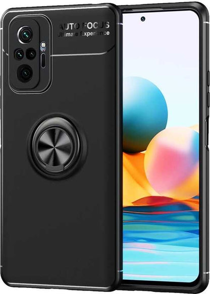 Xiaomi Redmi Note 10 Pro Kılıf Mnc Ravel Silikon Kapak-Siyah