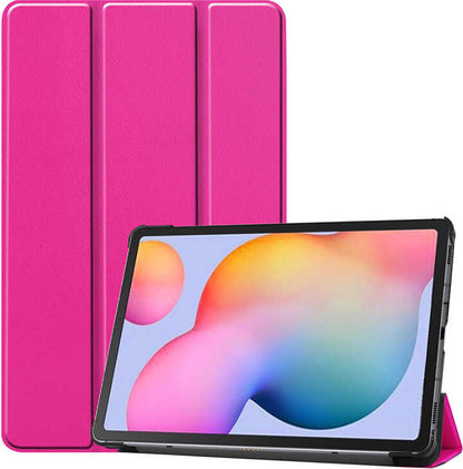 Lenovo Tab M10 TB-328F 3. Jenerasyon  Uyumlu Mnc Smart Cover Standlı 1-1 Kılıf-Pembe Koyu