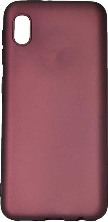 Galaxy A01 Core Kılıf Mnc Premier Silikon Kapak-Mürdüm