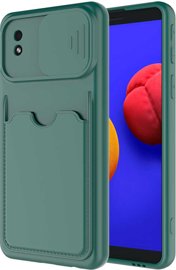 Galaxy A01 Core Kılıf mnc Kartix Kapak-Koyu Yeşil