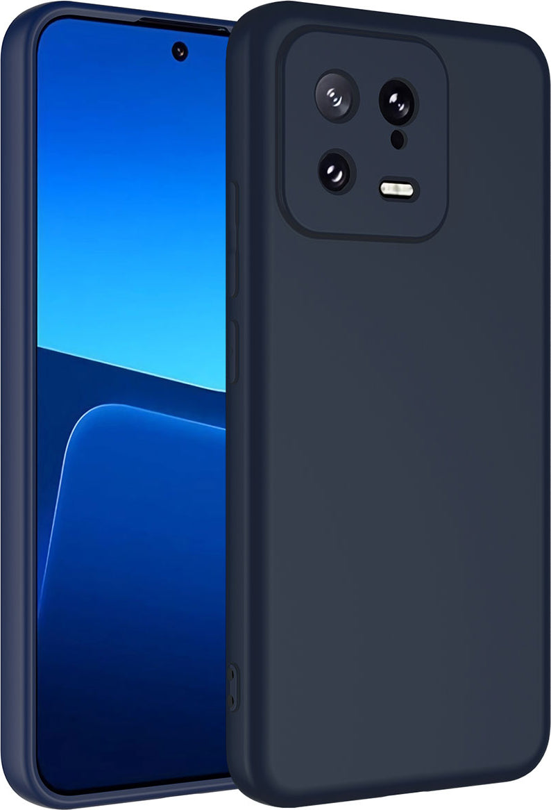 Xiaomi Mi 13 Kılıf Mnc Mara Laaakan Kapak-Lacivert