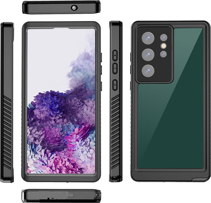 Galaxy S23 Ultra Kılıf 1-1 Su Geçirmez Kılıf-Siyah