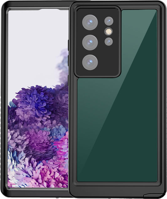Galaxy S23 Ultra Kılıf 1-1 Su Geçirmez Kılıf-Siyah