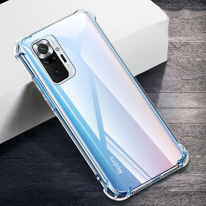 Xiaomi Redmi Note 10 Pro Kılıf Mnc Nitro Anti Shock Silikon-Renksiz