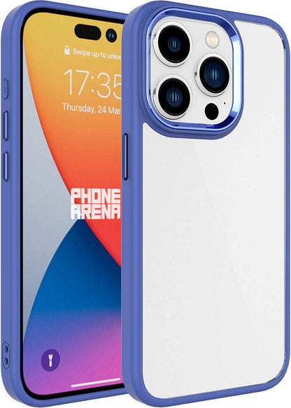 Apple iPhone 15 Pro Max Kılıf Mnc Krom Kapak-Lavendery Gray