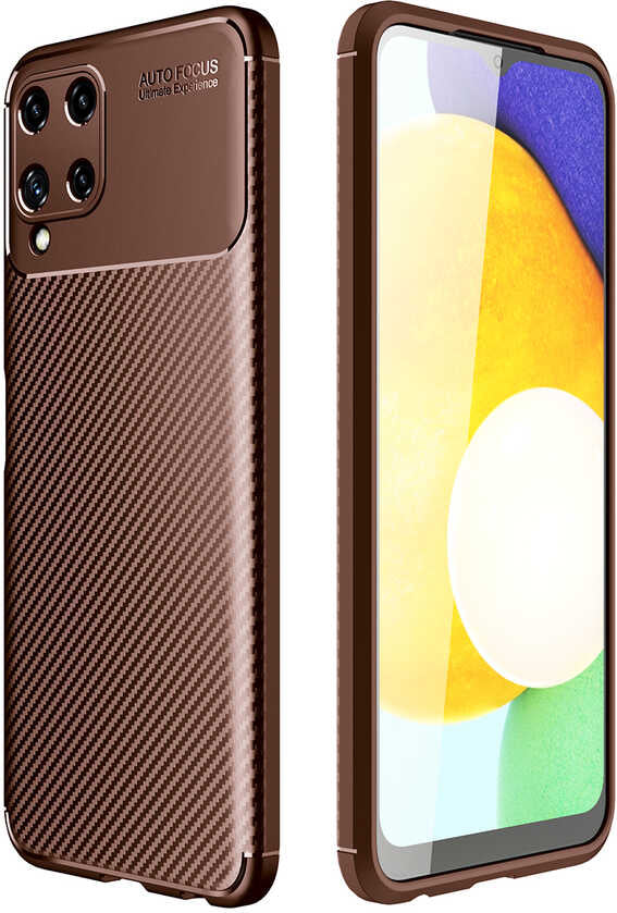Galaxy M32 Kılıf Mnc Negro Silikon Kapak-Kahverengi