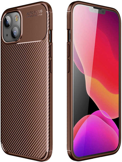 iPhone 13 Kılıf Mnc Negro Silikon Kapak-Kahverengi