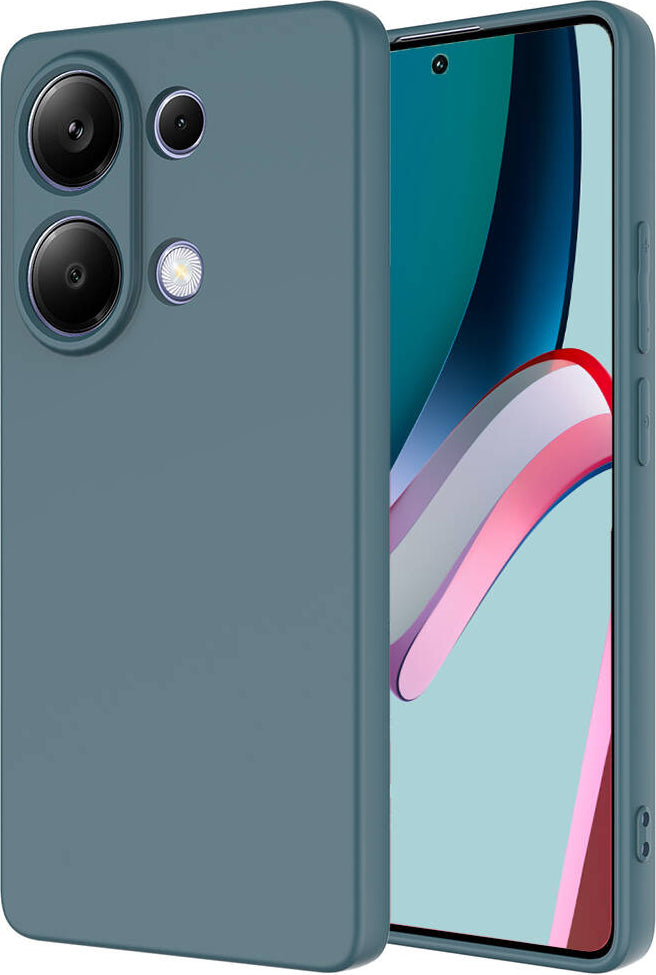 Xiaomi Redmi Note 13 Pro 4g Kılıf Mnc Mara Laaakan Kapak-Koyu Yeşil