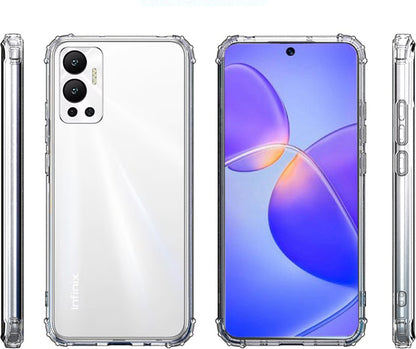 Infinix Hot 12 Kılıf Mnc 2mm Anti Shock Silikon-Renksiz