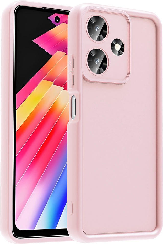 Infinix Hot 30 Kılıf Kamera Korumalı Mnc Ananas Kapak - Pembe