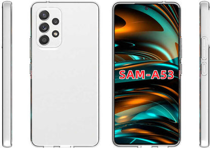 Galaxy A73 Kılıf Mnc Süper Silikon Kapak-Renksiz