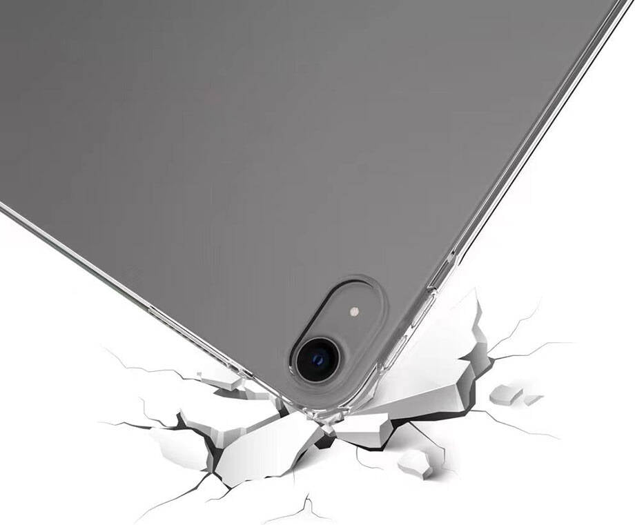 Apple iPad Air 13 2024 Kılıf Uyumlu Mnc Tablet Nitro Anti Shock Silikon Kapak-Şeffaf