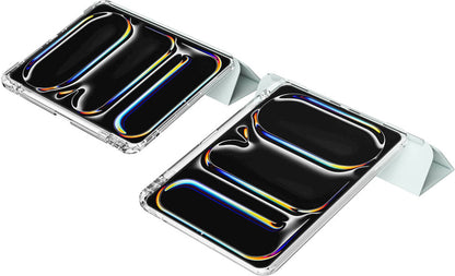 apple iPad Pro 11 2024 Kılıf Magnetik Ayrılabilen Airbagli Uyumlu Mnc Sliding Tablet Kılıfı-Açık Yeşil