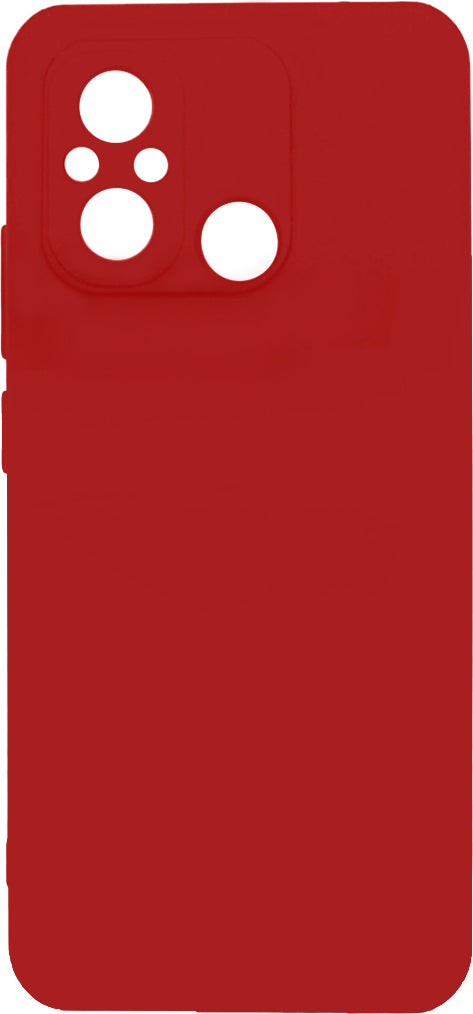 Xiaomi Redmi 12C Kılıf Mnc Biye Silikon-Kırmızı