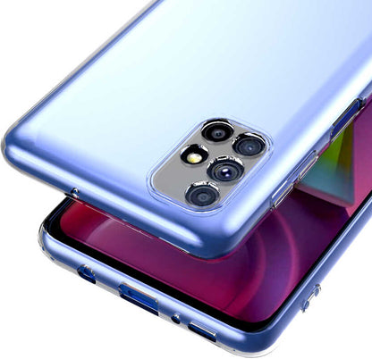 Galaxy M51 Kılıf Mnc Kamera Korumalı Süper Silikon Kapak-Renksiz