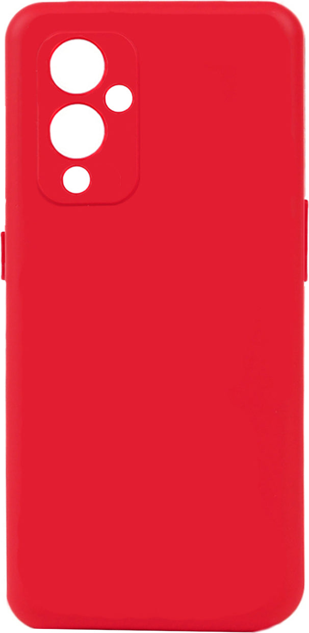 One Plus 9 Kılıf Mnc Biye Silikon-Kırmızı