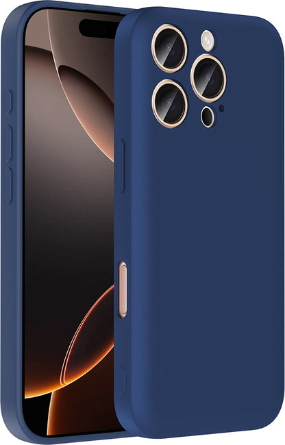 iPhone 16 Pro Max Kılıf Kamera Korumalı Kartlık Hazneli Mnc Vitra Kapak - Lacivert