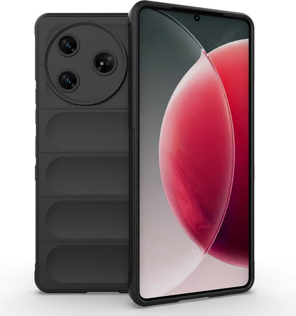 Tecno Spark 30 Pro Kılıf Esnek Tpu Oyuklu Arka Yüzey Tasarımlı Mnc Etnik Silikon Kapak - Lacivert