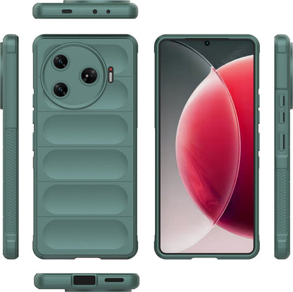 Tecno Spark 30 Pro Kılıf Esnek Tpu Oyuklu Arka Yüzey Tasarımlı Mnc Etnik Silikon Kapak - Lacivert