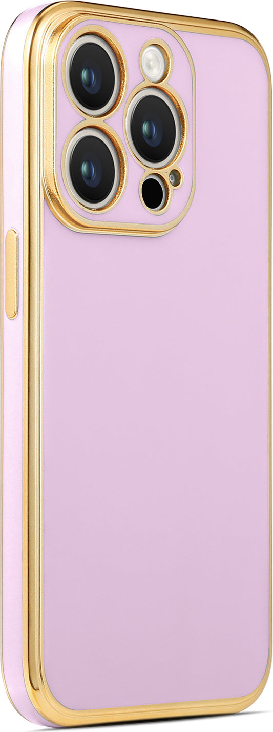 Apple iPhone 14 Pro Max Kılıf Mnc Bark Kapak-Lila
