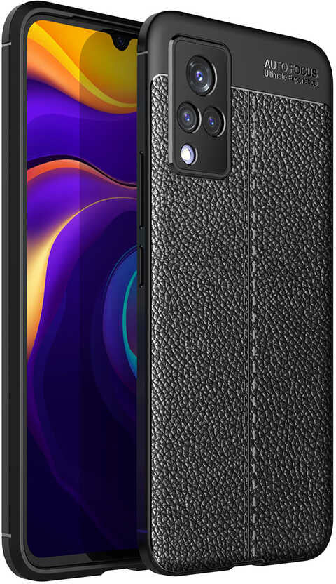 Vivo V21 Kılıf Mnc Niss Silikon Kapak-Siyah