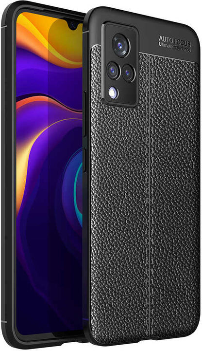 Vivo V21 Kılıf Mnc Niss Silikon Kapak-Siyah