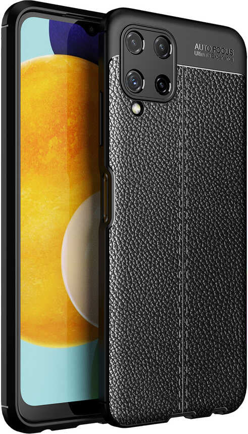 Galaxy M32 Kılıf Mnc Niss Silikon Kapak-Siyah