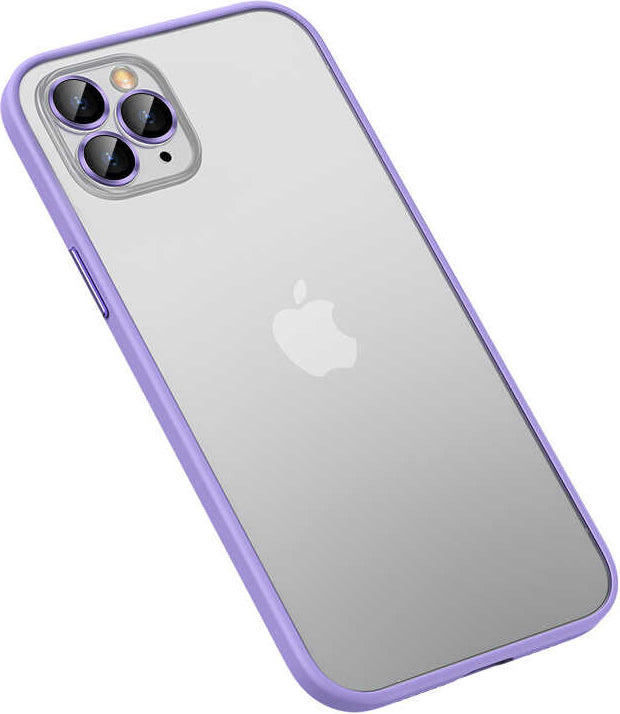 iPhone 12 Pro Max Kılıf Mnc Retro Kapak-Lila