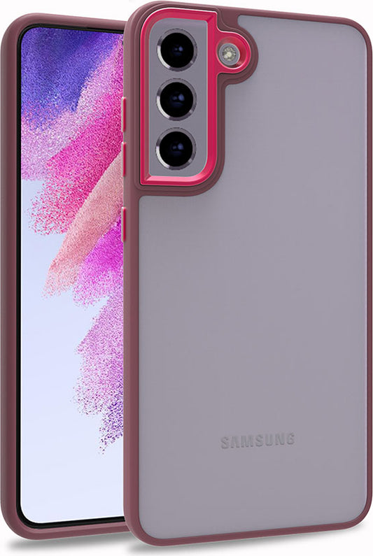 Galaxy S21 Fe Kılıf Mnc Flora Kapak-Kırmızı