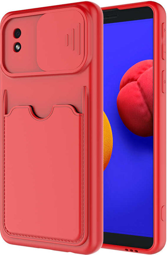 Galaxy A01 Core Kılıf mnc Kartix Kapak-Kırmızı