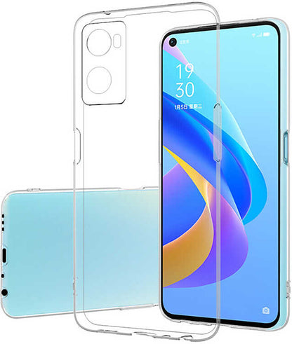 Oppo A96 4g Kılıf Mnc Süper Silikon Kapak-Renksiz