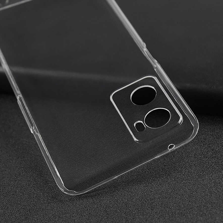 Oppo A96 4g Kılıf Mnc Süper Silikon Kapak-Renksiz