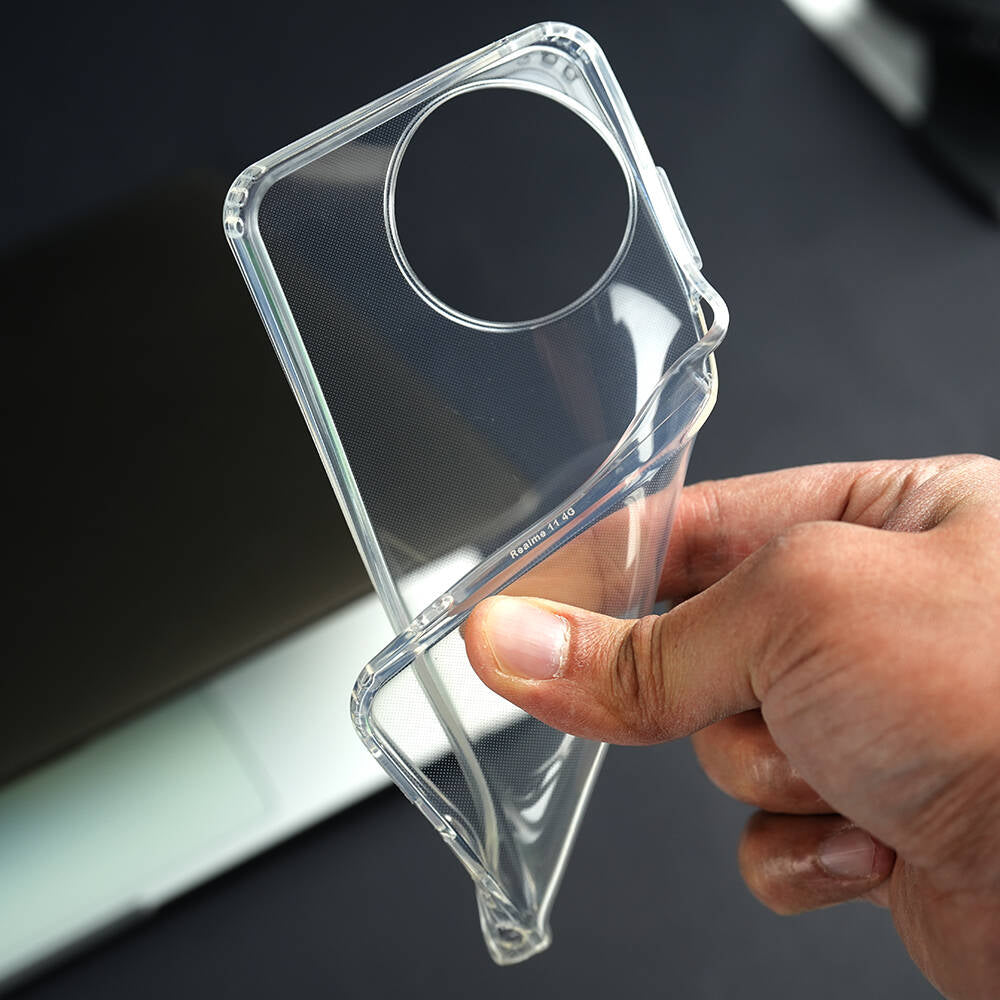 Realme 11 4g Kılıf Mnc 2mm Anti Shock Silikon-Renksiz