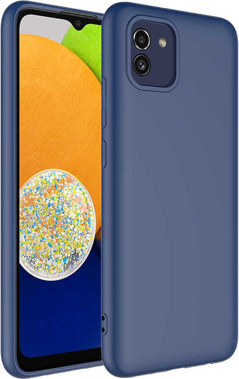 Galaxy A03 Kılıf Mnc Mara Laaakan Kapak-Lacivert