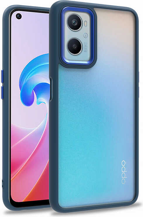 Oppo A36 Kılıf Mnc Flora Kapak-Mavi