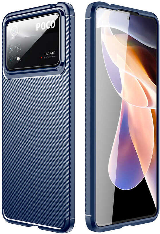 Xiaomi Poco X4 Pro 5g Kılıf Mnc Negro Silikon Kapak-Lacivert