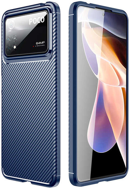 Xiaomi Poco X4 Pro 5g Kılıf Mnc Negro Silikon Kapak-Lacivert