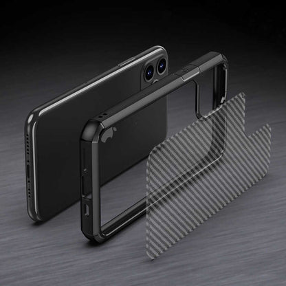 iPhone 11 Uyumlu Mnc Inoks Kapak-Siyah