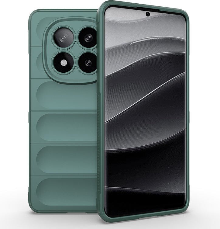 Redmi Note 14 Pro Plus Kılıf Esnek Tpu Oyuklu Arka Yüzey Tasarımlı Mnc Etnik Silikon Kapak - Koyu Y
