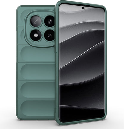Redmi Note 14 Pro Plus Kılıf Esnek Tpu Oyuklu Arka Yüzey Tasarımlı Mnc Etnik Silikon Kapak - Koyu Y
