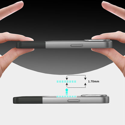 iPhone 14 Pro Max Kılıf M-Safe Şarj Özellikli Mıknatıslı Mnc Duble Kapak - Siyah
