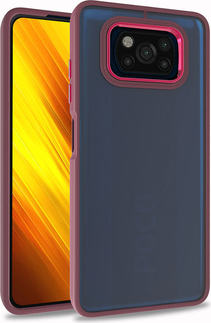Xiaomi Poco X3 Kılıf Mnc Flora Kapak-Kırmızı