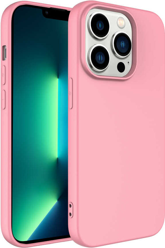 iPhone 14 Pro Max Kılıf Mnc Mara Laaakan Kapak-Pembe