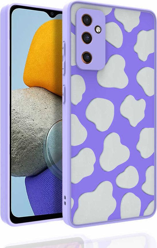 Galaxy M23 Kılıf Desenli Kamera Korumalı Parlak Mnc Nora Kapak-No6