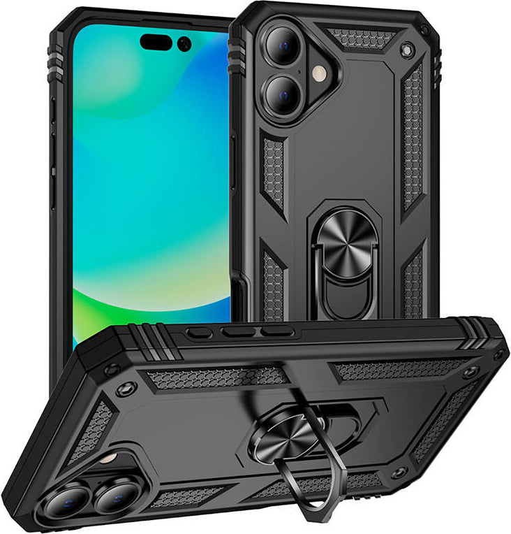 Apple iPhone 16 Plus Kılıf Mnc Vega Kapak-Siyah