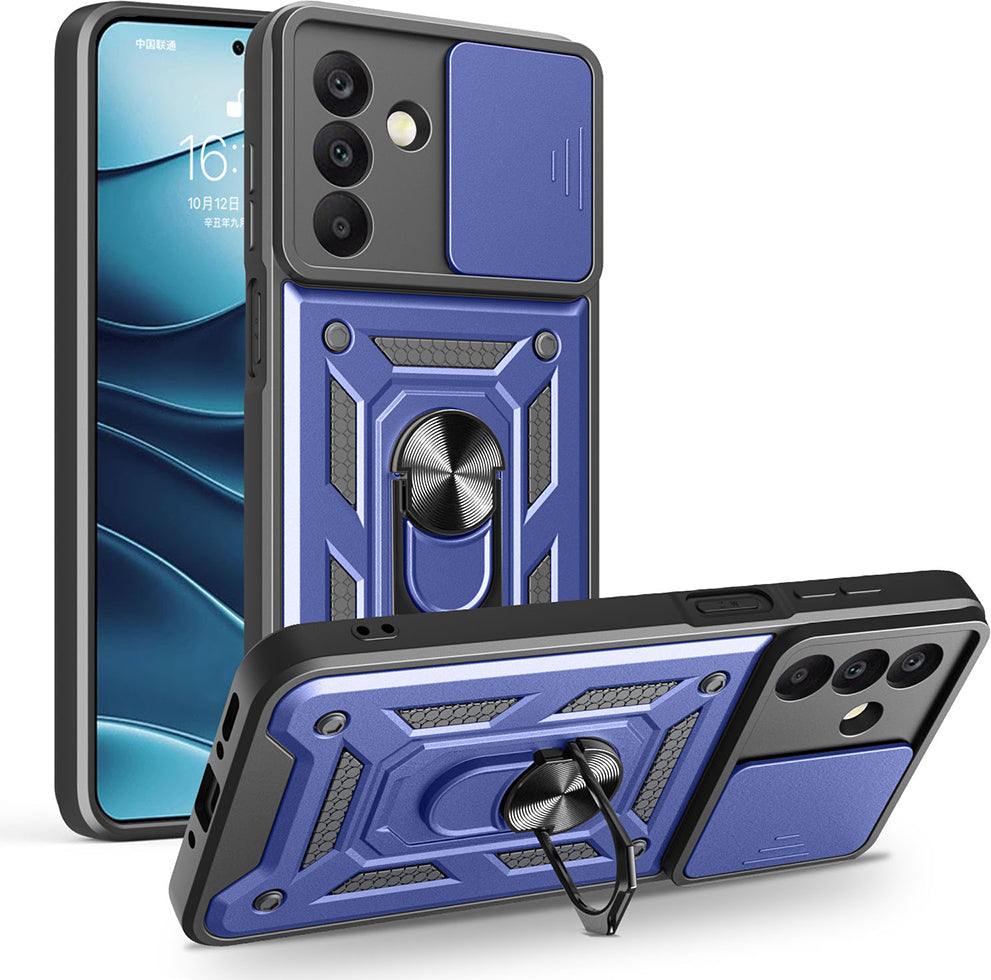 Galaxy A26 Kılıf Magnetik Standlı Kamera Korumalı Mnc Sürgülü Vega Kapak -115436