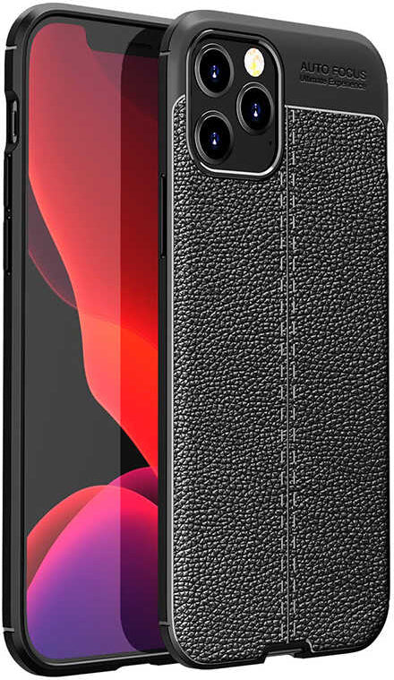 iPhone 12 Pro Max Uyumlu Mnc Niss Silikon Kapak-Siyah